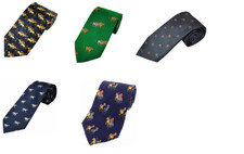 Horse & Jockey racing meet ties. Silk or woven  for Epsom, Ascot, Cheltenham etc