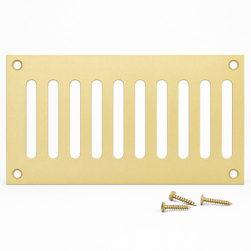 Slotted air vent cover metal - slotted,