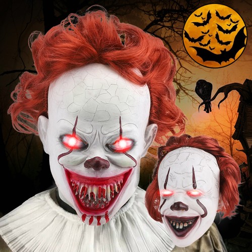Pennywise scary clown latex - pennywise,