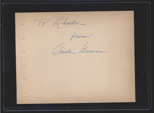Anita garvin dual signed - -,