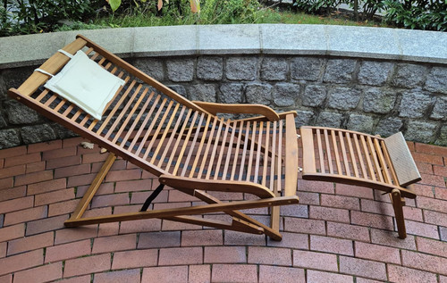 Wooden sun lounger reclining - lounger,