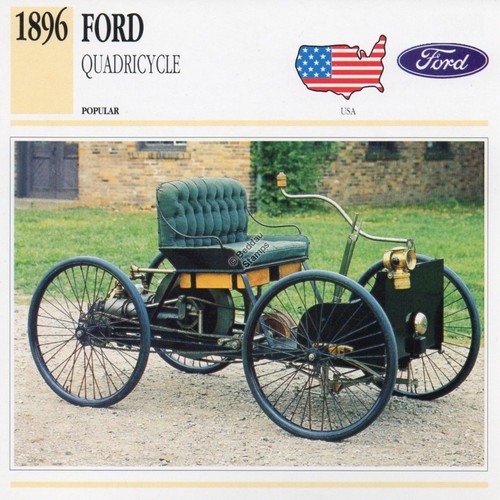 1896 ford quadricycle - 1896, classic