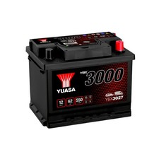 YUASA Car Battery YBX3027 12V 62Ah 550A B13 Fits Opel Kadett 1.6 D 1.7 D