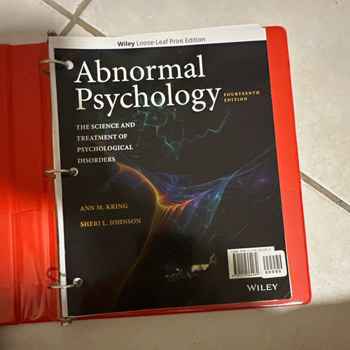 Wiley abnormal psychology 14th - wiley,