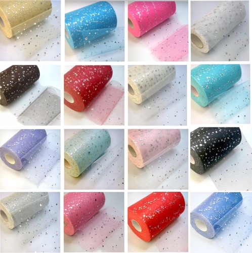3yds tulle sequin star moon - 3yds,