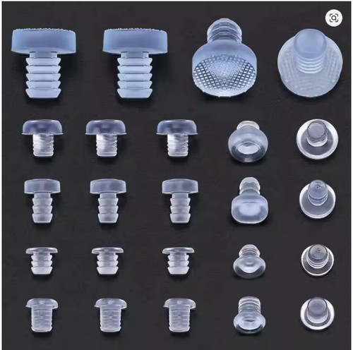 20pcs clear rubber embedded - clear,