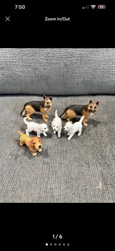 Schleich dog lot 6 - dog, of