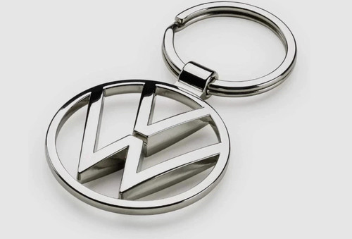 Metal keyring pendant - vw,