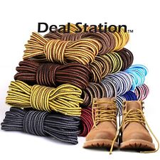 Shoe Laces Round Hiking Shoelaces Walking Work Strong 18 Colours! 6 Big Sizes!