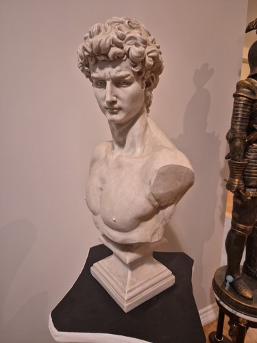 Large plaster bust david - large,