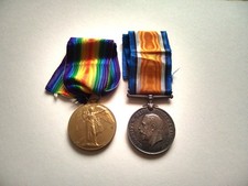 WW1 Medal Pair To 202002 Pte
