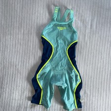 Speedo Women's LZR Fastskin Intent Openback Kneeskin Arctic Glass Size 20 VGC