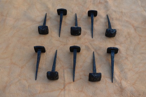 Vintage hand forged nails - hand,