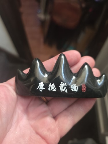 Chinese green jade brush - green,