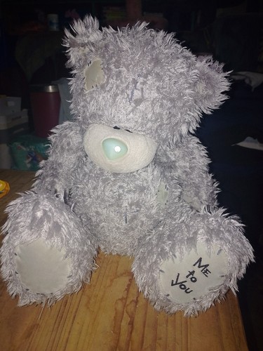 You tatty teddy bear - me,