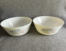 Vintage Pair 2x Pyrex Blue