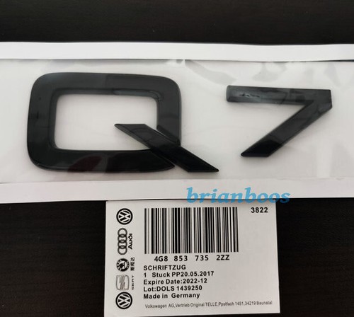 Audi rear lettering for lid - q7,