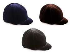 Shires Skull Cap Velveteen Hat Cover Silk For Horse Riding Helmets ALL SIZES