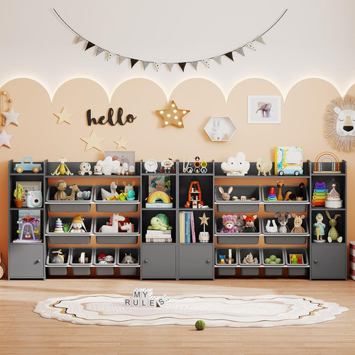Kids toy storage unit tier - kids, 4