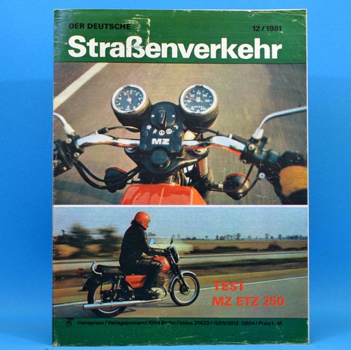 German road traffic 1981 mz - german,