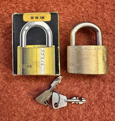 Vintage chubb 1k42 brass - 🔒,