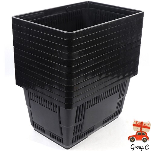 12x plastic shopping basket - 12x,