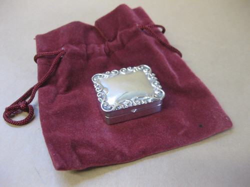 Vintage 925 silver pill box - vintage,