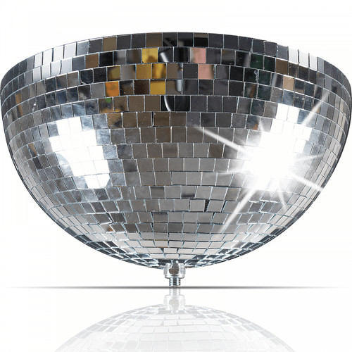 Lightweight half silver mirror - silver,