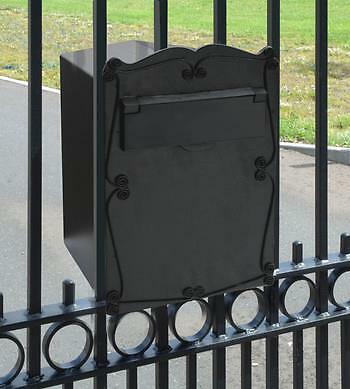Black finish mulrose letter - black,