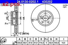 X2 PCS FRONT / BRAKE DISC