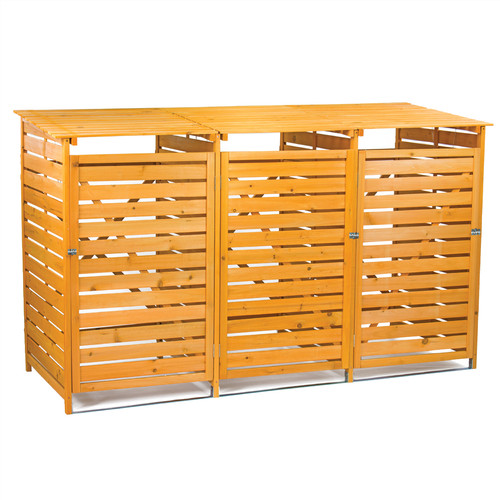 Triple wheelie bin - bin, storage