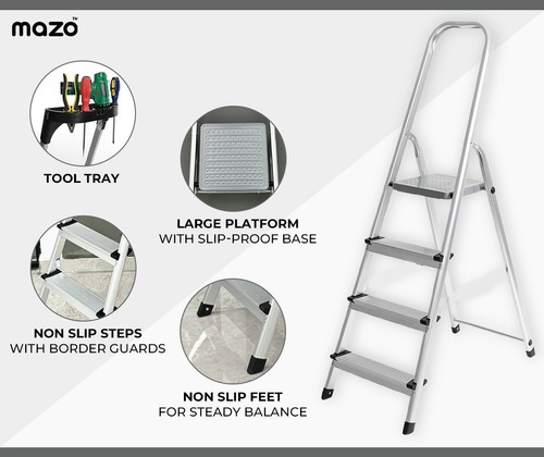 Step ladder aluminium - ladder,
