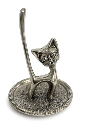 Vintage seba silver plated - seba, cat
