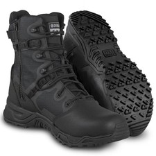 Original SWAT 176401 Men's Alpha Fury 8" Polishable Toe Side-Zip Black EN Boots