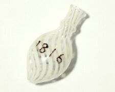 1816 Georgian Nailsea Twist Glass Miniature Scent Bottle MAR Initials #T344