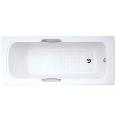 Bath With Grips 1500 8mm Thickness No Tap Holes Disability Elederly