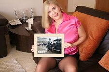 Subject Nudes: Natasha Pinup Page 3 Model Stockings Signed Photo Magazine Shoot