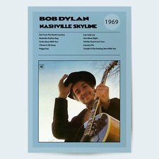 Bob Dylan Nashville Skyline Fine Art Album Poster