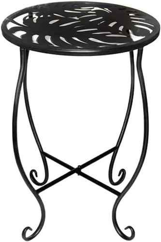 Metal garden side table - garden,