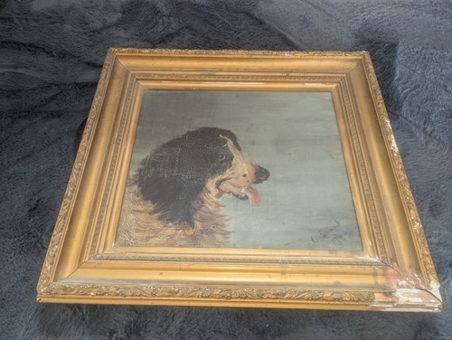 Antique 1923 signed - signed, oil