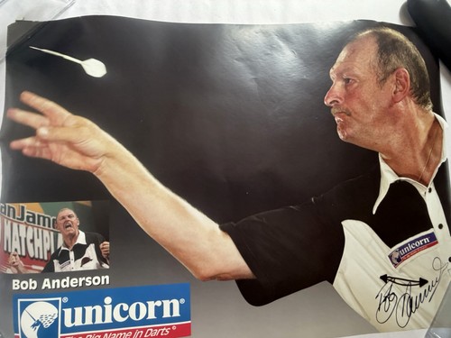 Bob anderson darts signed - anderson,