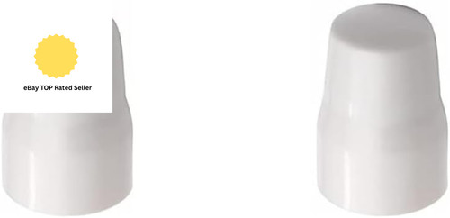 White plastic radiator valve - white,