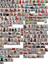 TY-BEANIE BABY Beanie SELECTION: Teddy Bear, Monkey, Dog Cat Rabbit...