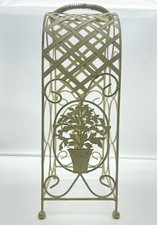 Vintage Style Metal Wine Rack