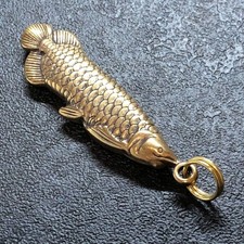Brass Arowana Pendant Keychain