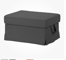 IKEA EKTORP Cover for footstool, Hallarp grey, 205.035.66