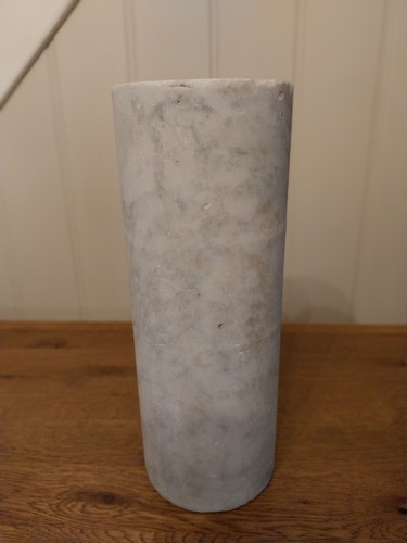 Carrara marble cylinder - marble, cylinder.