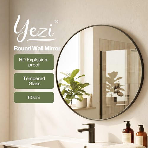 Yezi wall mirror - mirror, round
