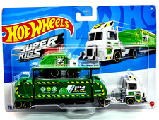 Hot Wheels Truck with Car Super Rigs Truck Pack HDT04 Trash Basher