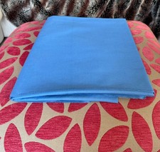 Vintage mid blue dressmaking fabric or material for crafts